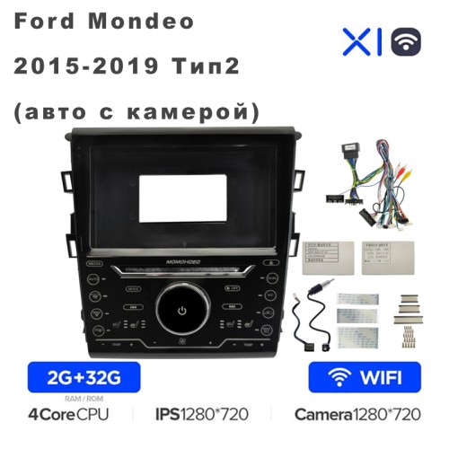 Штатная магнитола Teyes X1 Wi-Fi 9" для Ford Mondeo 2015-2019 Тип2 (авто с камерой)