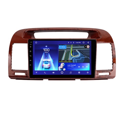 Штатная магнитола Teyes CC3 2K Toyota Camry 5 XV 30 2001-2006 9" (Вариант B) рамка под дерево