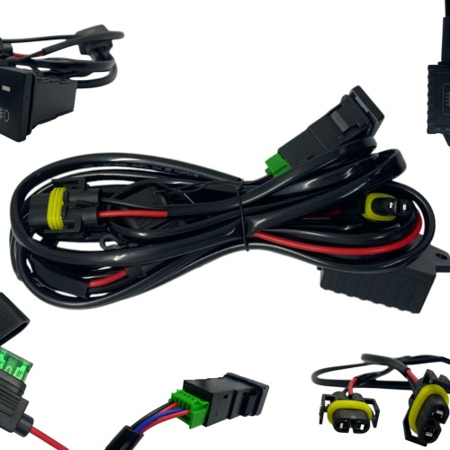 Проводка для подключения ПТФ + кнопка