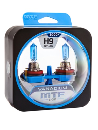 Галогенные лампы MTF Light Vanadium H9 5000K (пара)