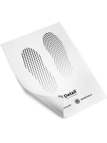 DETAIL - автоковрик из ламинированной влагостойкой бумаги 50х40,5см (черно-белый) (1шт)