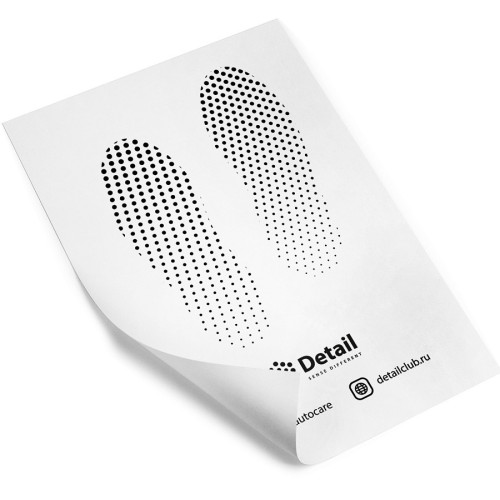 DETAIL - автоковрик из ламинированной влагостойкой бумаги 50х40,5см (черно-белый) (1шт)