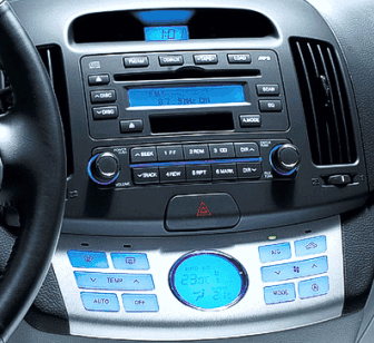 Переходная рамка для установки автомагнитолы Carav 22-065 HYUNDAI Elantra (HD), Avante (HD) 2006-2010 (Тёмно-серая) 9"