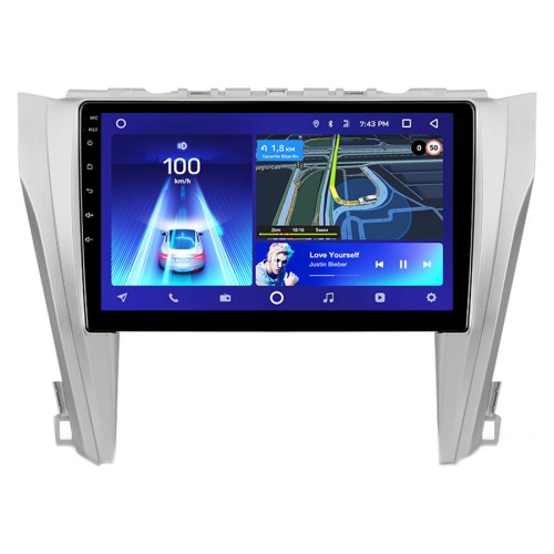Штатная магнитола Teyes CC3 2K 360° Toyota Camry 7 XV50 XV55 2014-2017 10.2" (Вариант A) авто с монохроным дисплеем