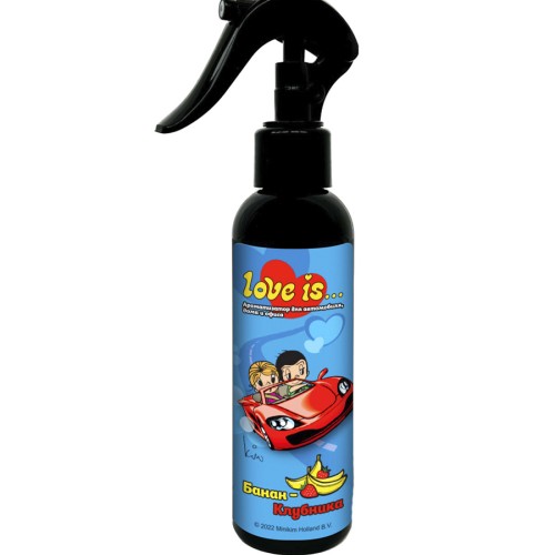 Miodore Love Is - ароматизатор-спрей для салона авто банан-клубника 130мл