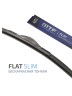 Щетка стеклоочистителя MTF Light Flat Slim 400мм / 16" бескаркасная, резина Fukoku, графит (1шт)