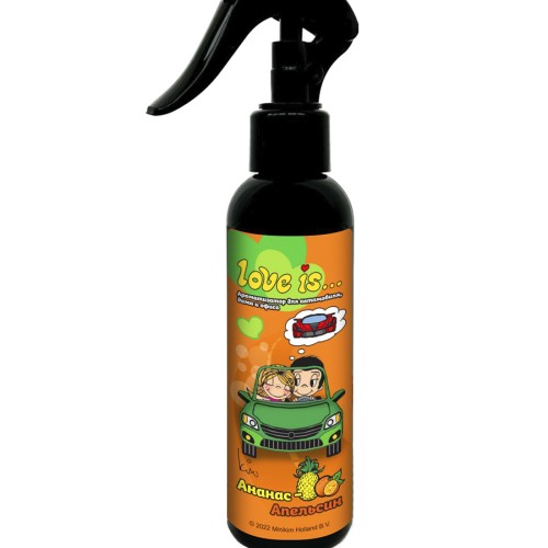 Miodore Love Is - ароматизатор-спрей для салона авто ананас-апельсин 130мл