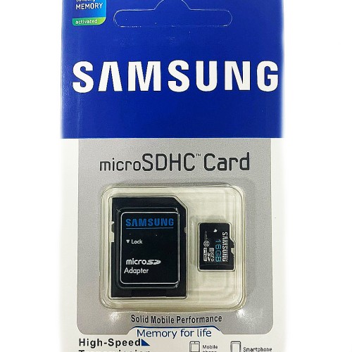 Карта памяти microSDHC Samsung 16GB class 10 с адаптером 