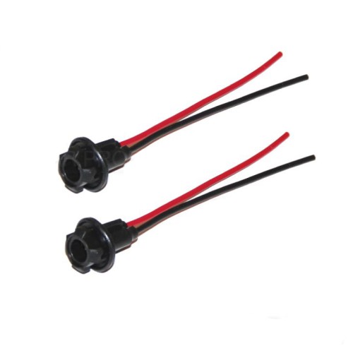 Разъем T10 / W5W CarProfi CP-SCT-T10R-2 резиновый поворотный