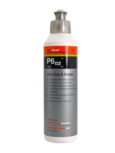 Koch Chemie One Cut & Finish P6.02 - высокоглянцевая полировальная паста с герметизирующим эффектом 250мл