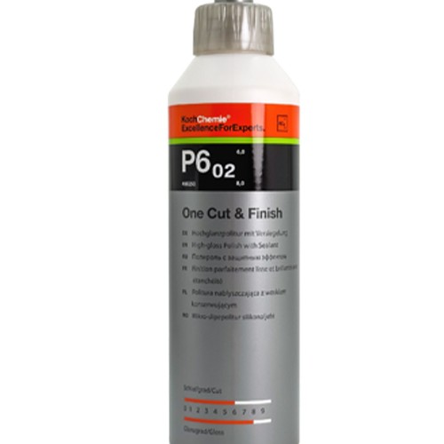 Koch Chemie One Cut & Finish P6.02 - высокоглянцевая полировальная паста с герметизирующим эффектом 250мл