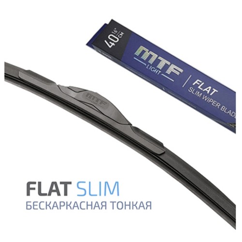 Щетка стеклоочистителя MTF Light Flat Slim 480мм / 19" бескаркасная, резина Fukoku, графит (1шт)