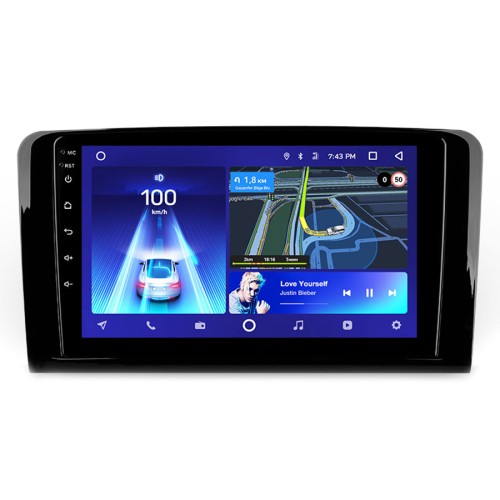 Штатная магнитола Teyes X1 Wi-Fi + 4G Mercedes Benz ML GL ML350 GL320 X164 2005-2009 9" (F1) (2+32Gb)