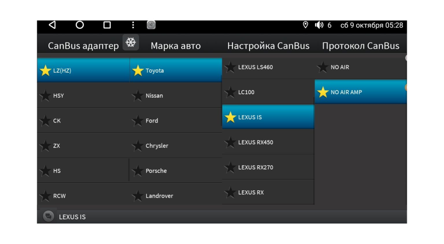 Установочный комплект Wide Media 9" для Toyota Harrier 2003-2012, Lexus RX 2003-2009 верх