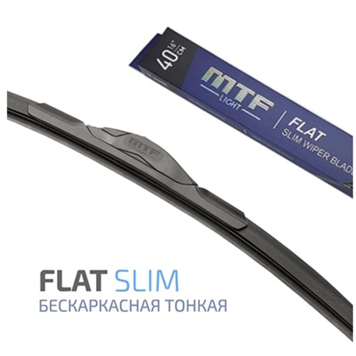 Щетка стеклоочистителя MTF Light Flat Slim500мм / 20" бескаркасная, резина Fukoku, графит (1шт)