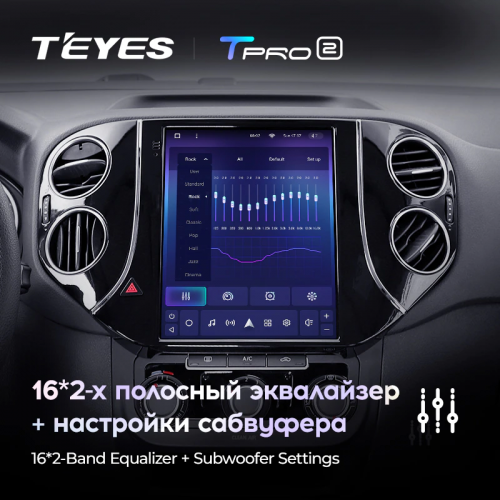 Штатная магнитола Teyes TPRO 2 Volkswagen Tiguan 1 NF DS 2007-2016