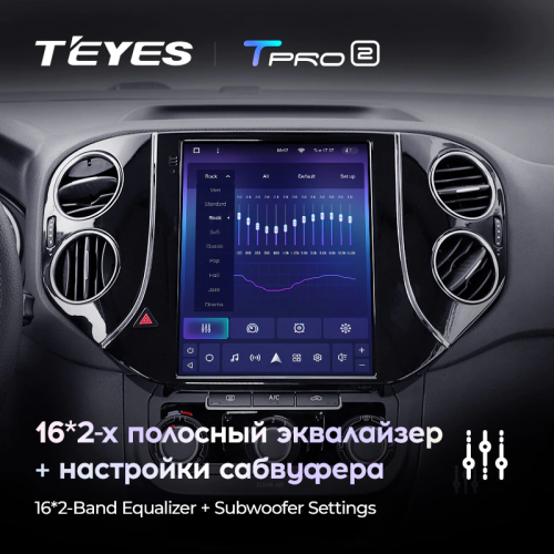 Штатная магнитола Teyes TPRO 2 Volkswagen Tiguan 1 NF DS 2007-2016