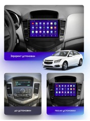 Штатная магнитола Teyes CC3L Chevrolet Cruze J300 2008-2014 9"