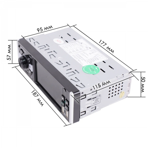 Магнитола (головное устройство) 1Din TAKARA 4051AI IPS с экраном 4,1"