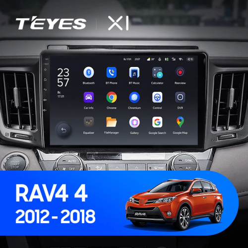 Штатная магнитола Teyes X1 Wi-Fi Toyota RAV4 4 XA40 5 XA50 2012-2018