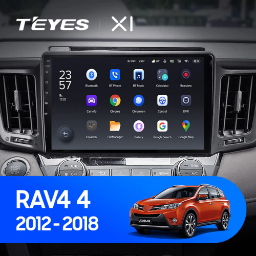 Штатная магнитола Teyes X1 Wi-Fi Toyota RAV4 4 XA40 5 XA50 2012-2018