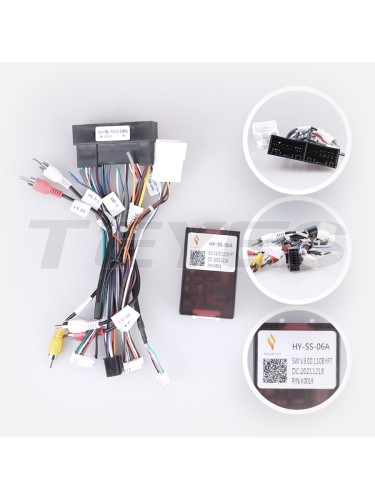 Установочный комплект Teyes для Hyundai Santa Fe 3 2013-2016 9" (Вариант В) авто со штатной камерой заднего вида, но без навигации и усилителя звука