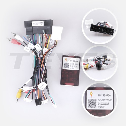 Установочный комплект Teyes для Hyundai Santa Fe 3 2013-2016 9&quot; (Вариант В) авто со штатной камерой заднего вида, но без навигации и усилителя звука