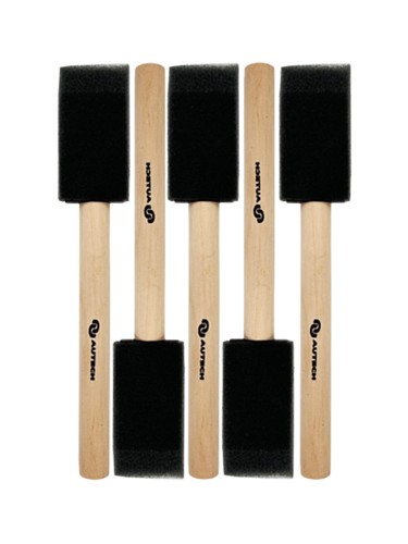AuTech - губка-шпатель на деревянной ручке (5шт)