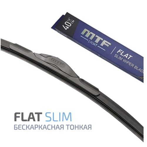 Щетка стеклоочистителя MTF Light Flat Slim 550мм / 22" бескаркасная, резина Fukoku, графит (1шт)