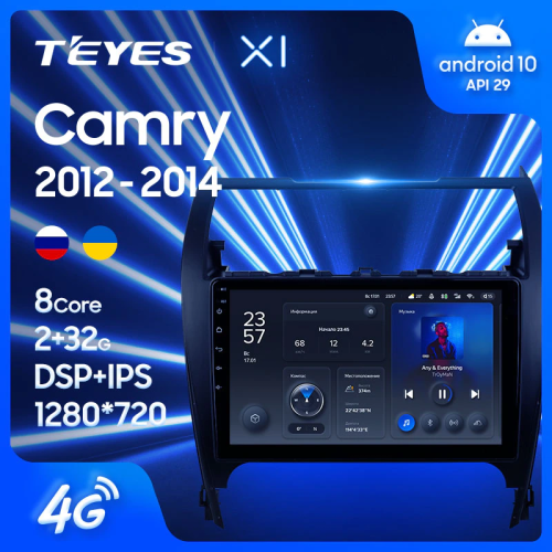 Штатная магнитола Teyes X1 Wi-Fi Toyota Camry 7 XV50 XV55 Америка 2011-2014