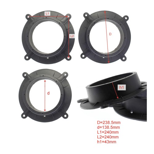 Подиум Mazda 2012+ пластик средняя жесткость 6,5"(16см), высота 4,3см (пара) фронт
