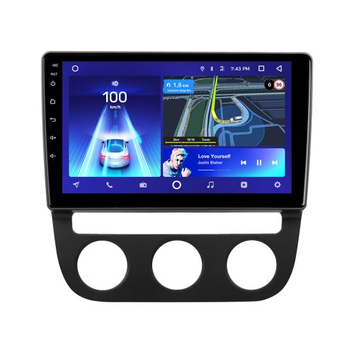 Штатная магнитола Teyes CC2L Plus Volkswagen Jetta 5 2005-2010 (F2) для авто с климатом (три джойстика) 10.2"