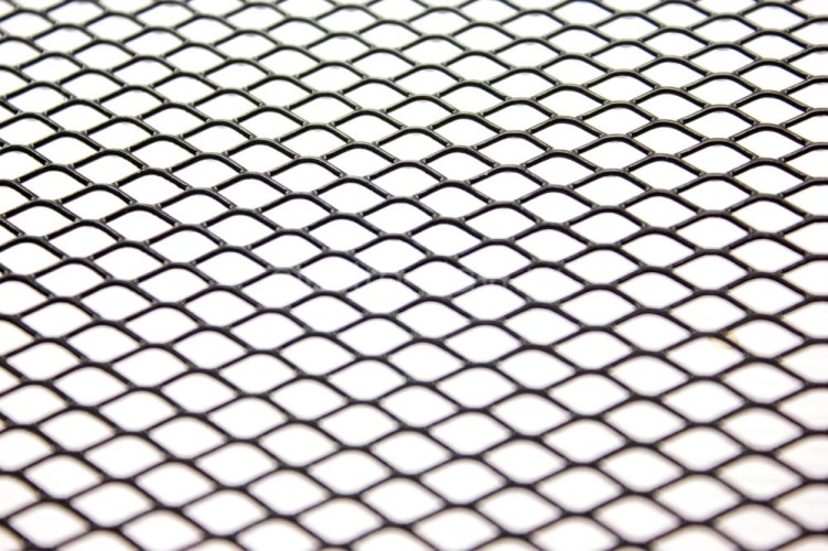 Сетка для защиты радиатора 400мм*1000мм, ячейка сетки - Ромб (16мм) черная