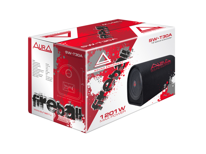 Активный автомобильный сабвуфер AurA SW-T30A