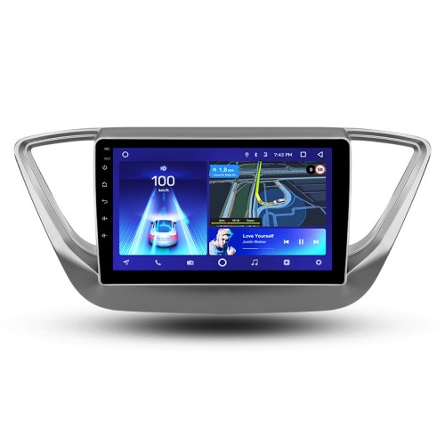 Установочный комплект Teyes для Hyundai Solaris 2 2017-2020 9&quot; (Вариант А) авто без штатной камеры заднего вида