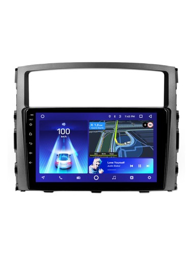 Штатная магнитола Teyes X1 Wi-Fi + 4G Mitsubishi Pajero 4 V80 V90 2006-2014 9" (2+32Gb) (Вариант B) авто с усилителем звука Rockford или камерой задне