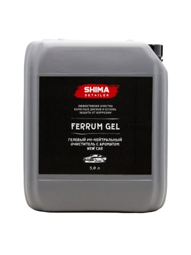 Shima Detailer "Ferrum Gel" new car - гелевый ph-нейтральный очиститель с ароматом новой машины 5 л