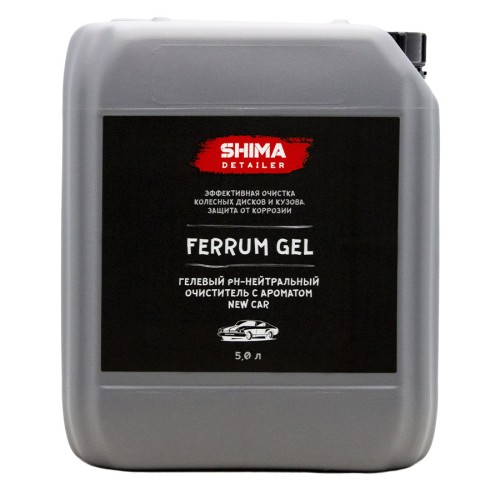 Shima Detailer "Ferrum Gel" new car - гелевый ph-нейтральный очиститель с ароматом новой машины 5 л