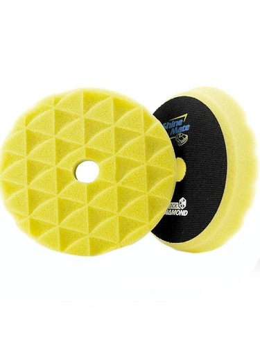 Shine Mate - полировальный круг диамонд (с сотами) полутвердый 178х25мм, желтый