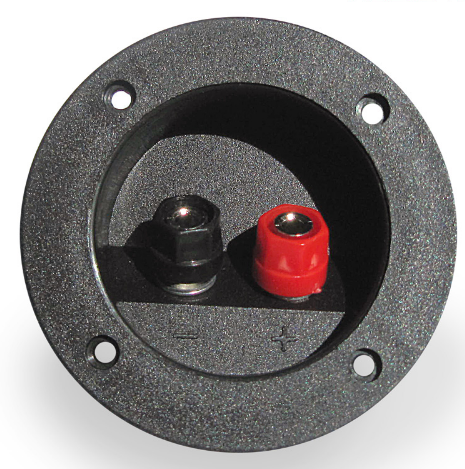 AUDIO NOVA SCT2 Акустический терминал, 2-х контактный, пластиковые клеммы, диаметр 75мм