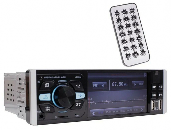 Магнитола (головное устройство) 1Din TAKARA 4052AI (IPS экран 4,1")