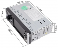 Магнитола (головное устройство) 1Din TAKARA 4052AI (IPS экран 4,1")