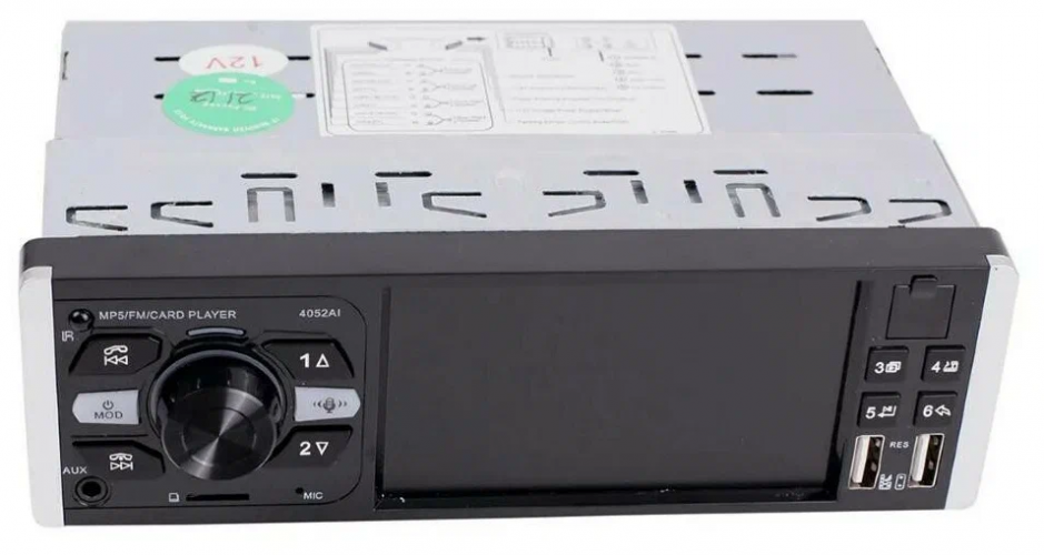 Магнитола (головное устройство) 1Din TAKARA 4052AI (IPS экран 4,1")
