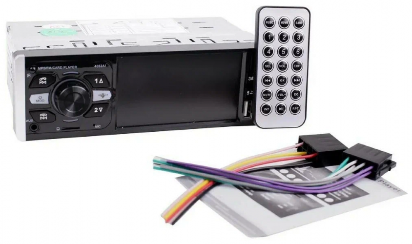 Магнитола (головное устройство) 1Din TAKARA 4052AI (IPS экран 4,1")