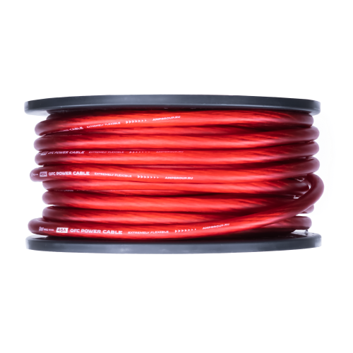 Кабель силовой AMP PRO 4Ga OFC Extremely flexible Красный медь (1м)