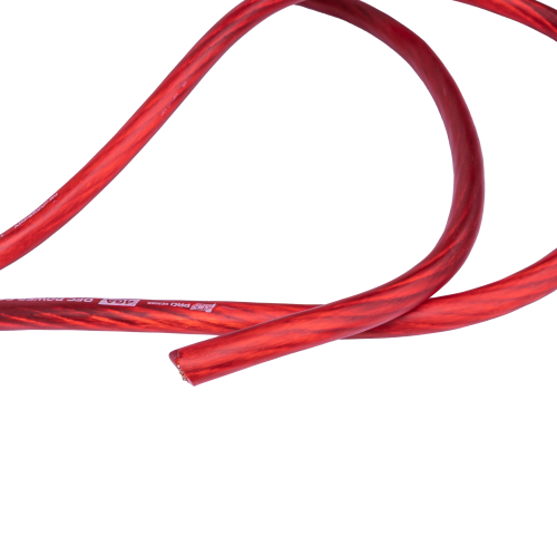 Кабель силовой AMP PRO 4Ga OFC Extremely flexible Красный медь (1м)
