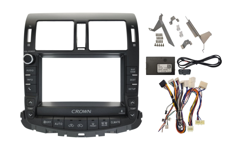 Установочный комплект Wide Media 9" для Toyota Crown 2008-2012 (для авто без монитора)