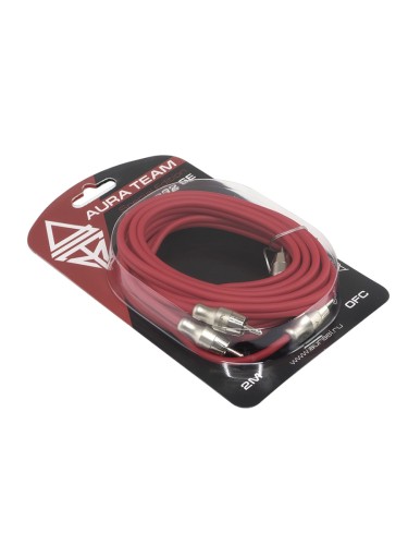 Межблочный RCA-кабель AuRa RCA-B22 SE 2м красный