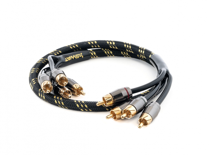 SWAT SIX-410 межблочный кабель 4RCA-4RCA, 1 метр