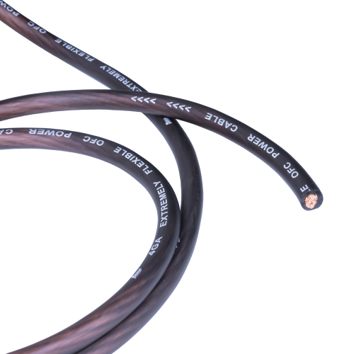 Кабель силовой AMP PRO 4Ga OFC Extremely flexible Черный медь (1метр)